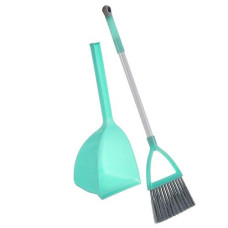 Toddler Cleaning Set, Kids Broom Set,Small Broom And Dustpan Set,Household Mini Kid Broom And Dustpan Set, Toddler Broom And Cleaning Set,Suitable For Various Small Areas (Blue)
