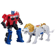 Transformers: Rise Of The Beasts Movie, Beast Alliance, Beast Combiners 2-Pack Optimus Prime & Lionblade Toys, Ages 6 And Up, 5-Inch
