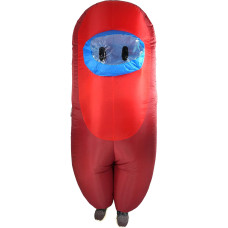 Amongst Us Red Imposter Sus crewmate Inflatable Adult costume Standard