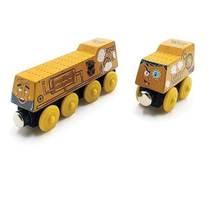 Zany Trains Series 1 - Wooden Train Set With Cargo - Compatible With All Wooden Train Sets - Wooden Train Cars (The Pesky Pests)