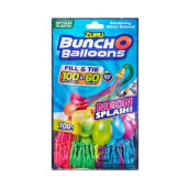 Bunch O Balloons Neon (3 Bunches) By Zuru, 100+ Rapid-Filling Self-Sealing Neon Colored Instant Water Balloons For Outdoor Family, Friends, Children Summer Fun (3 Bunches, 100 Balloons)