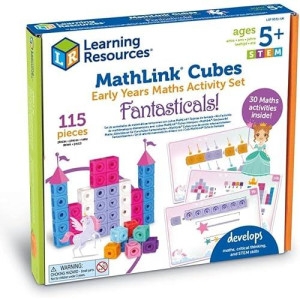 Learning Resources Lsp9331-Uk Mathlink Cubes Early Maths Activity Set-Fantasticals, Multi