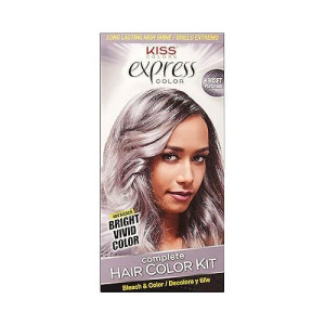 Kiss Express Semi-Permanent Hair Color Kit (Platinum)