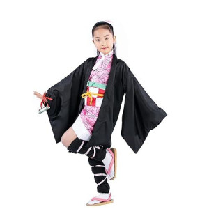 Fenglong-Yb?Cosplay Costume Kimono Anime Costume For Children Halloween Christmas Cosplay Kids Demon Slayer Kamado Nezuko