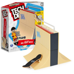 Tech Deck, Big Vert Wall X-Connect Park Creator, Customizable And Buildable Ramp Set With Exclusive Fingerboard, Kids Toy For Boys And Girls Ages 6 And Up