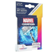 Marvel Champions The Card Game Official Thor Art Sleeves Pack Of 50 Art Sleeves And 1 Clear Sleeve Card Game Holder Designed For Use With Tcg And Lcg Games Made By Fantasy Flight Games