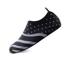 Valennia WomenAs MenAs Water Shoes Barefoot Slip-On Quick Dry Lightweight Aqua Socks for Beach Swimming Yoga Outdoor Sports