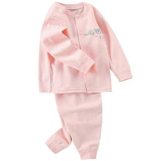 Whbfrg Baby Girl Clothes, Baby Boy Clothes Fall Outfits For Cute Toddler 2 Pieces Long Sleeve Top + Pants Set(12-18 Monthes,Pink)
