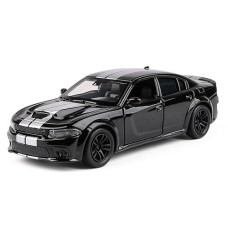 Coolpur 1/36 Scale Doodg Hel1 Car Model Off-Road Diecast Toy Vehicle Zinc Alloy Metal Pull Back Powered Vehicles Mode For Kids,Adult,Boyfriend Gift(Black)