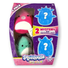Fantasy Squad 4 Pack Of Mini Squishmallows Squishville (2 Mystery + 2 Viewable)
