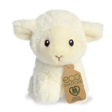 Aurora, 35073, Eco Nation Mini Lamb, 5In, Soft Toy, White