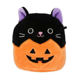 Squishmallows Official Kellytoy 4.5 Inch Soft Plush Squishy Toy Animals (Autumn Black Cat In Pumpkin)