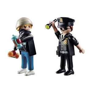 Playmobil - Duopack Policeman And Street Artist
