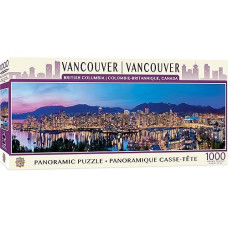 Masterpieces 1000 Piece Jigsaw Puzzle For Adults, Family, Or Kids - Vancouver Panoramic - 13"X39"