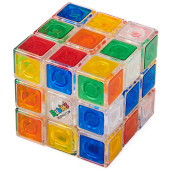 Rubik�S Crystal, New Transparent 3X3 Cube Classic Color-Matching Problem-Solving Brain Teaser Puzzle Game Toy For Kids And Adults Aged 8+