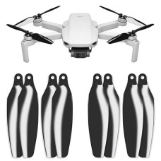 Master Airscrew Stealth Propellers For Dji Mini 2, Mini 2 Se, Mini Se & Mini 4K - Black, 4 Propellers In Set