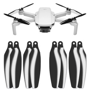 Master Airscrew Stealth Propellers For Dji Mini 2, Mini 2 Se, Mini Se & Mini 4K - Black, 4 Propellers In Set
