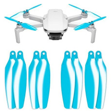 Master Airscrew Stealth Propellers For Dji Mini 2, Mini 2 Se, Mini Se & Mini 4K - Blue, 4 Propellers In Set