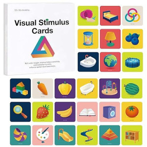 Richgv Colorful High Contrast Flash Cards For Baby.Cognitive Cards 20Pcs With 40 Pages.Visual Stimulation Sensory Toy Educational Baby Gift For 12-36Months