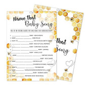 Yuansail Baby Mad Libs, Baby Shower Game, Gender Reveal Party Supplies,Honeycomb Bumble Bee Party Decorations,- 30 Game Cards (Bb013-Yx12)