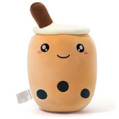 Niuniu Daddy Boba Plush 9.4In Mini Kawaii Plushies Bubble Tea Cute Squishy Pillow Soft Small Milk Tea Stuffed Animal For Kids/Girls/Boys