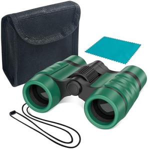 Binoculars For Kids Toys Gifts For Age 3-12 Years Old Boys Girls Kids Telescope Outdoor Toys For Sports And Outside Play Hiking, Bird Watching, Travel, Camping, Birthday Presents (Forest Green)
