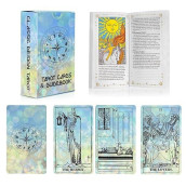 Spiritdust Tarot Cards Deck With Guidebook, 78 Original Tarot Cards With Booklet For Beginners And Expert Readers, Fortune Telling Cards Game Blue