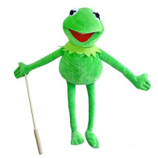 Ycztxsjt,With Detachable Control Wooden Rod Kermit Frog Puppet, The Puppet Movie Show Soft Stuffed Plush Toy