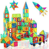 Neoformers Magnetic Tiles, 96 Pcs Magnetic 3D Building Blocks Educational Magnetic Tiles Puzzle Magnets Toys For Girls Boys Toddler Ages 3+ (Nf-96 Set) (Nf-96)
