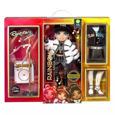 Rainbow High Rockstar Fashion Doll 2 Complete Outfits & Rockband Essentials Choose Carmen Major, Vanessa Tempo, Lyric Lucas (Lyric Lucas)