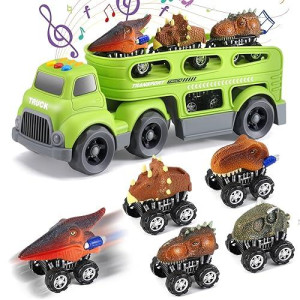 Pull Back Dinosaur Cars Toys