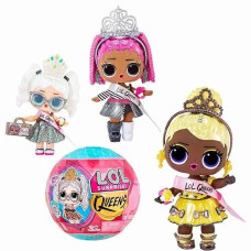 Lol Surprise Queens Dolls With 9 Surprises Including Doll, Fashions, And Royal Themed Accessories - Great Gift For Girls Age 4+