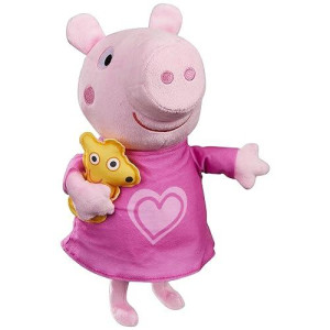 Peppa Pig Peppaas Bedtime Lullabies Singing Plush Doll, 11 Inch Interactive Stuffed Animal, Preschool Toys For 18 Month Year Old Girls And Boys And Up, With Teddy Bear Accessory