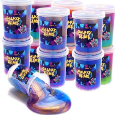 24 Packs Colorful Galaxy Slime, Stretchy & Non-Sticky,Idea Stocking Stuffers For Christmas,Party Favors For Kids, Sensory And Tactile Stimulation, Stress Relief, Educational Game, For Girls & Boys