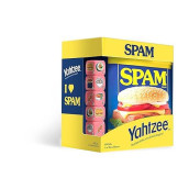 Yahtzee Spam Brand | Collectible Yahtzee Game As Iconic Spam Can With Custom Dice | Dice Featuring Fried Spam, Spam Musubi, Spam Fries | Travel Yahtzee Game & Dice Game