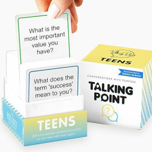 200 Teens Conversation Cards - Connecting Parents With Their Teenagers - Reduce Screentime With Fun & Deep Conversation - Avoid Conflict, Improve Communication & Learn More About Your Teen Boy Or Girl