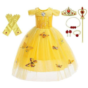 Dressy Daisy Baby Girls Princess Fancy Dress Up Costume With Accessories Christmas Halloween Outfit Butterfly Size 24 Months Yellow