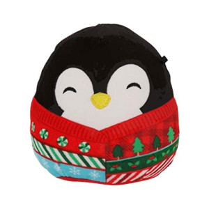 Squishmallows Official Kellytoy 4.5 Inch Soft Plush Squishy Toy Animals (Luna Penguin (In Christmas Sweater))