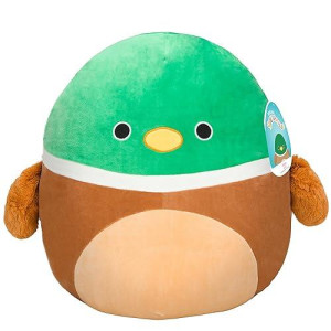 Squishmallows Large 16-Inch Avery The Mallard - Official Jazwares Plush - Collectible Soft & Squishy Stuffed Animal Toy - Add To Your Squad - Gift For Kids, Girls & Boys