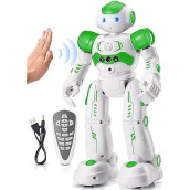 Kingsdragon Rc Robot Toys For Kids, Gesture & Sensing Remote Control Robot For Age 4 5 6 7 8 Year Old Boys Girls Birthday Gift Present (Green)