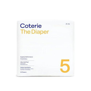 Coterie Size 5 Diapers, 22 Ct