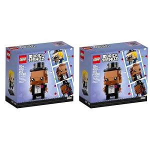 Lego Brickheadz Bride 40383 & groom 40384 Set (choose Spouse Set) (2 grooms)