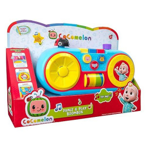 Cocomelon Dance And Play Boombox, 8 Full Songs, Colors, Animal Sounds, Numbers- Educational Music Toys, Carry N� Go Handle, Toys For Kids And Preschoolers