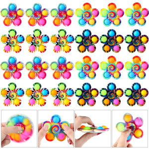 Wsslon 24 Pack Party Favors Pop Spinners For Kids, Fidget Party Favor, Kids Return Gifts For Birthday Party Halloween Basket Goodie Bag Stuffers Sensory Toys Classroom Rewards For Students