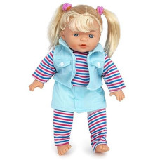 Playkidiz Talking Baby Doll, 14" Talking Baby Doll For Toddlers And Kids, Develops Important Skills And Helps Kids Bond And Form Relationships. (14 Inch)