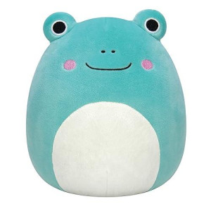 Squishmallows Original 12-Inch Ludwig Teal Frog With Mint Green Belly - Medium-Sized Ultrasoft Official Jazwares Plush