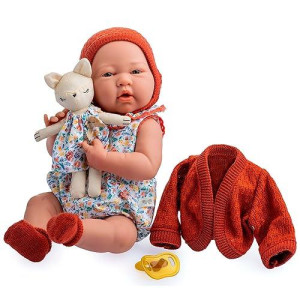 Jc Toys - Nature Collection | Original La Newborn | Anatomically Correct Real Girl Baby Doll Gift Set | 15" All-Vinyl | Made In Spain | Designed By Berenguer | Ages 2+