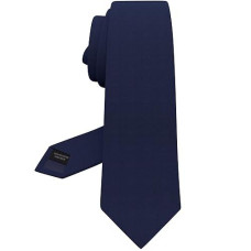 Dark Blue Tie Premium Mens Wide gabardine Matt Necktie Tuxedo Denim Blue Premium corbatas-Produced (Navy Blue, Wide 335)