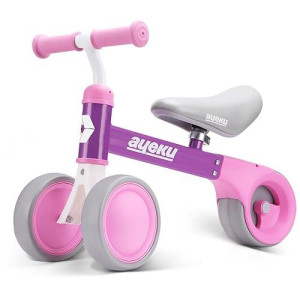 Ayeku Baby Bike, Cute Toddler Toys 12-36 Months Gifts,1 Year Old Boy/Girl Balance Bike To Train Baby From Standing To Running,Best Gifts For 1Yr Birthday Babies.