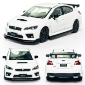 2016 Impreza Wrx Sti S207 Model Car 1/64 Scale Diecast Toy Cars Racing Sports Sedan Metal Alloy Friction Powered Children�S Die-Cast Vehicles, Collection For Men Toys For Boys Kids Gifts, White